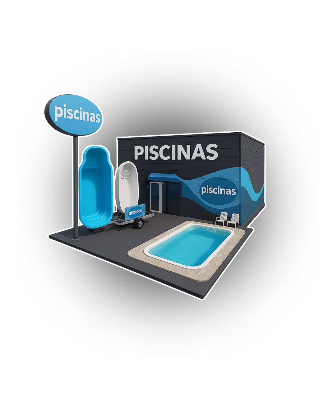 Fachada 3D Piscinas